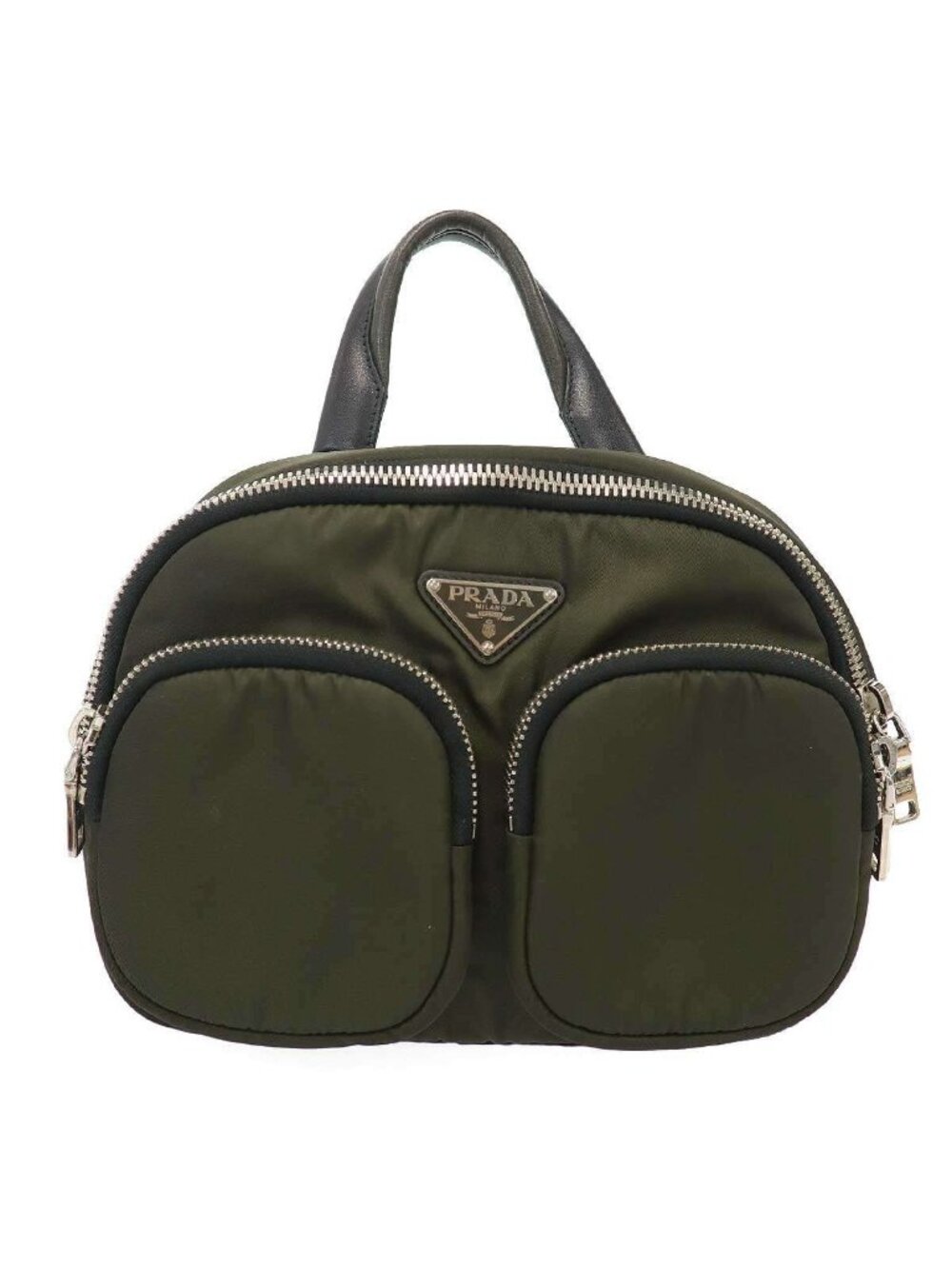 Prada Nylon Backpack Khaki